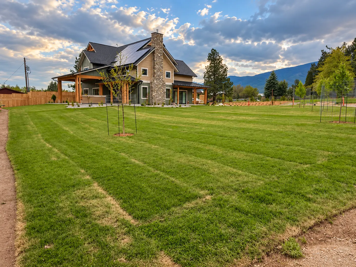 The lawn at Peaceful River